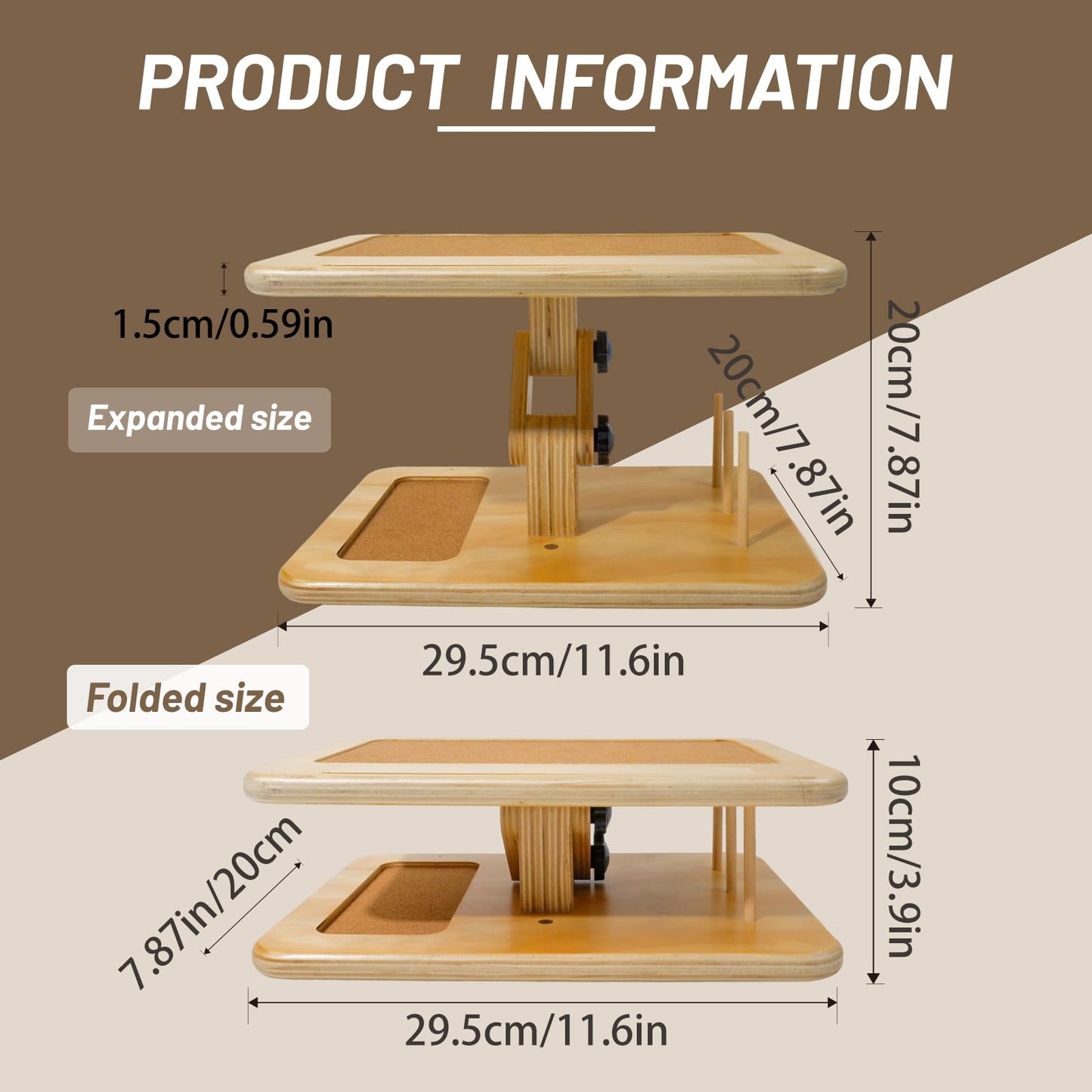 Tnstbiee Adjustable Lap Desk for Sewing & Crafting - Portable Folding Table with Wood Storage for Sewing Machines & Accessories, Perfect for Cross Stitch, Reading, iPad Use & Craft Essentials