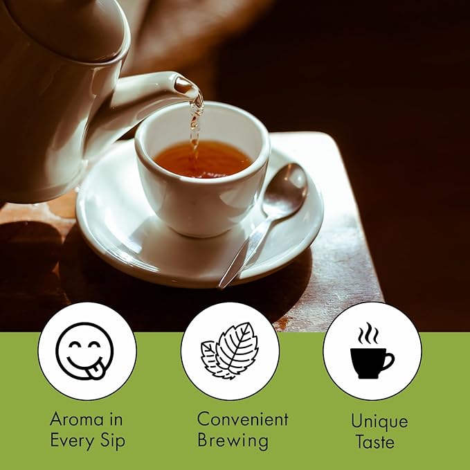 Tea4U Flavored Black Ceylon TeaBags (Soursop) - Ideal Quality from Sri Lanka's Finest Leaves and Expertly Blended - 25 Count