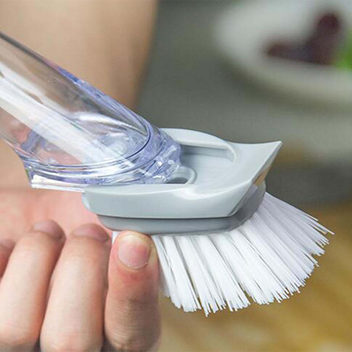 5-in-1 Soap Dispensing Dish Wand Kit | All-in-One Kitchen Cleaning Tool, Scrub Brush and Sponge Set with Soap Dispenser | Includes 2 Brushes, 2 Sponges, for Cleaning Dishes, Cookware, Utensils & Pots