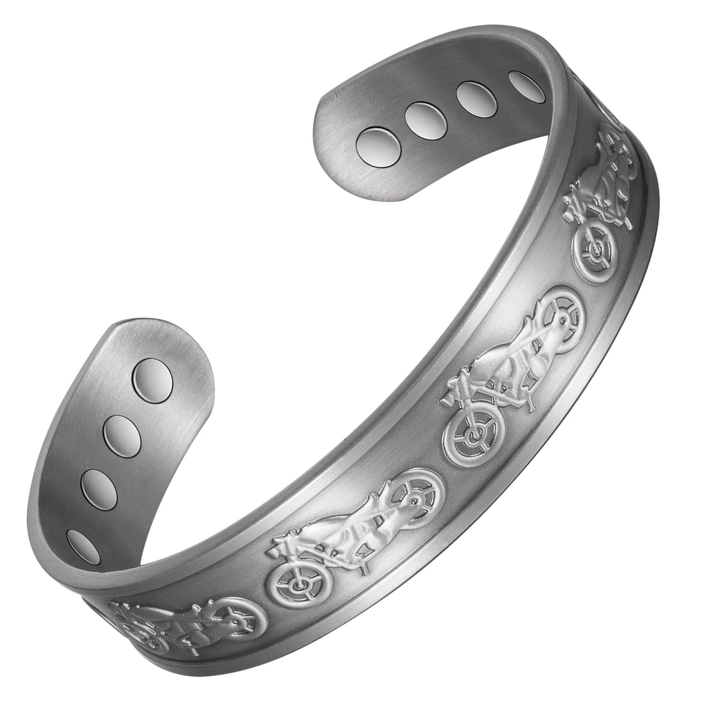EnerCoppeX Copper Magnetic Bracelet for Women - Detox Jewelry with 3500 Gauss Magnet, Adjustable Cuff Bangle (Type-N)