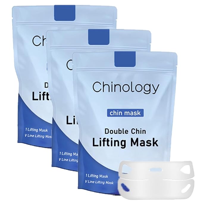 Double Chin Lifting Mask, Double Chin Reducer, Jawline Firming Mask for Face and Neck for Tightening and Firming (3 PCS)