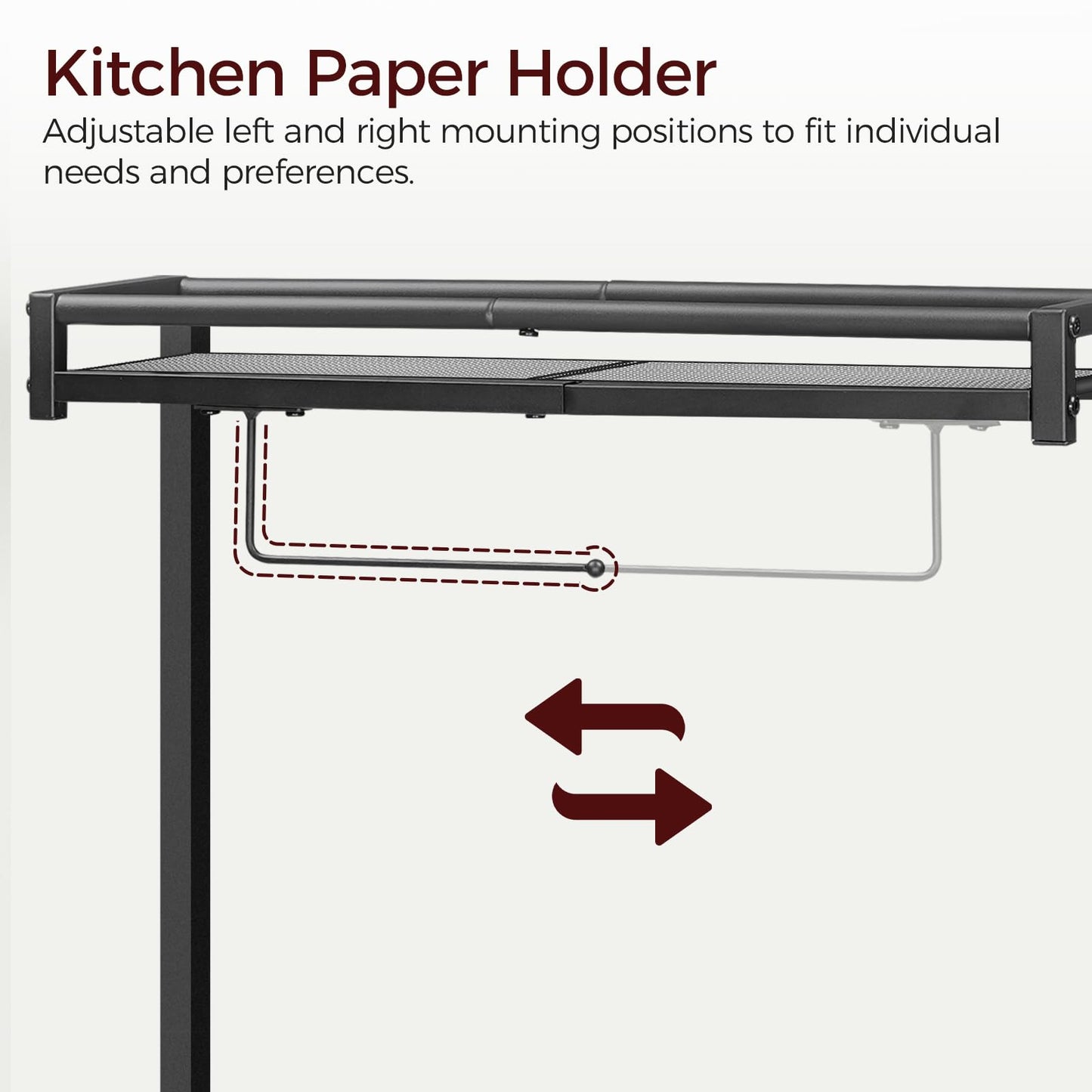 MAHANCRIS Bar Cart for Home and Bakers Rack with Power Outlet Bundle, Microwave Stand, RCHR6101-BRHR36E01