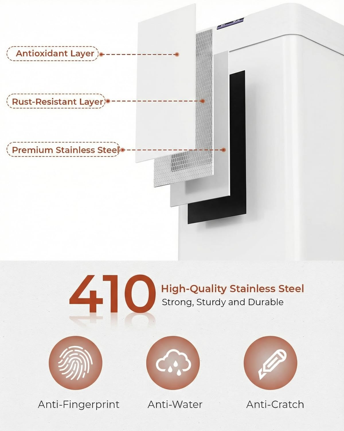 16 Gallon Motion Sensor Trash Can