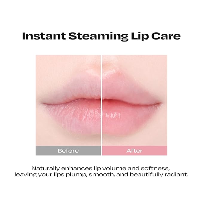 Lip Potion Steaming Milk Balm – Korean Lip Butter Balm & Overnight Sleeping Mask for Flaky, Dry Lips – Weightless Hydration with Peptides & Collagen – 6g