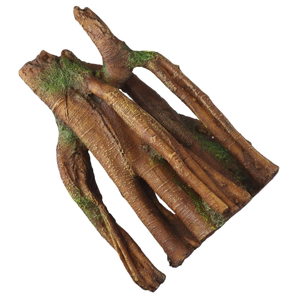 GetCoupon Aquarium Resin Tree Trunk Ornament, Lifelike Driftwood Decor, Length Assorted Branches Sunken Tree Trunk Resin Fish Tank Decoration