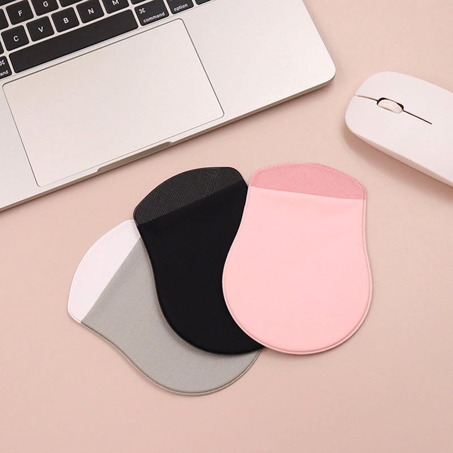 AIQIBAO Reusable Adhesive Universal Stick-On Holder, Travel Pocket Pouch for Laptop, Wireless Mouse Holder (Gray)