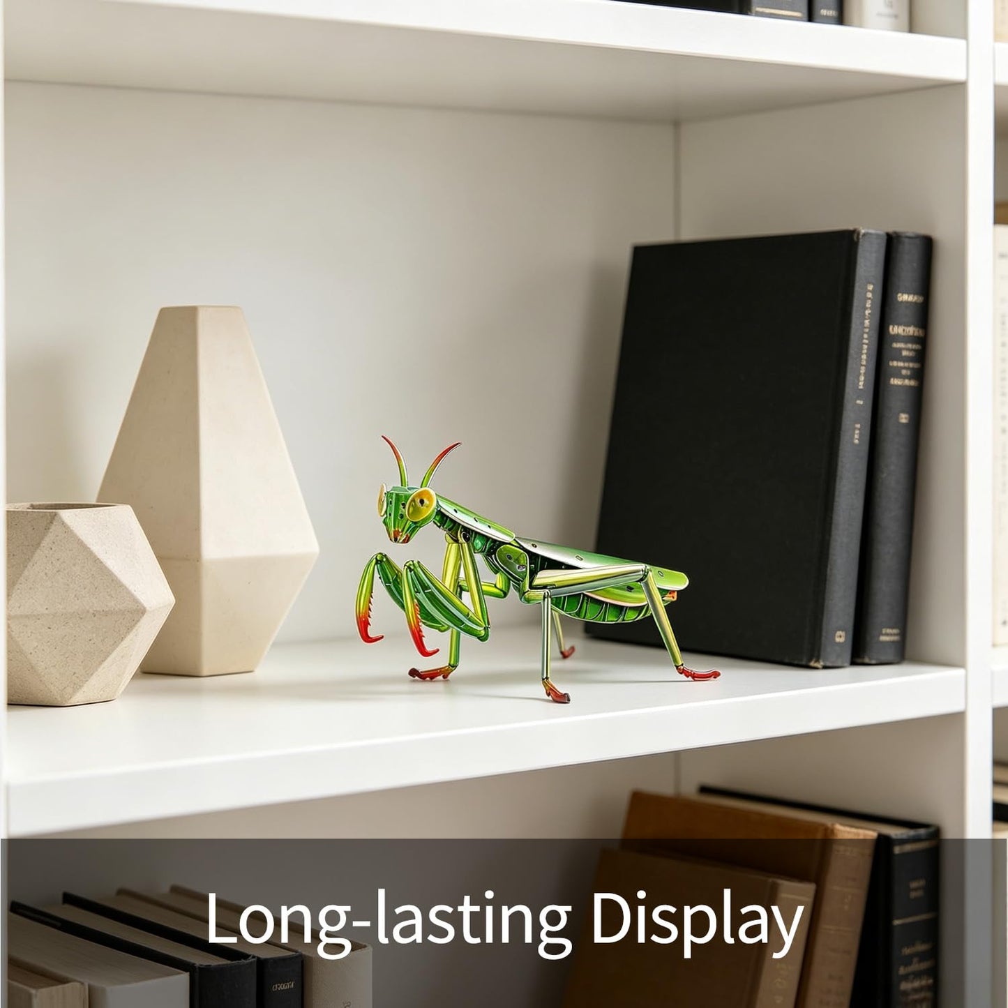 HELLOTOY 3D Acrylic Insects Puzzles DIY Bug Model Kit for Teenagers Educational Display Nature Decoration Figurine Sculpture (Mantis)