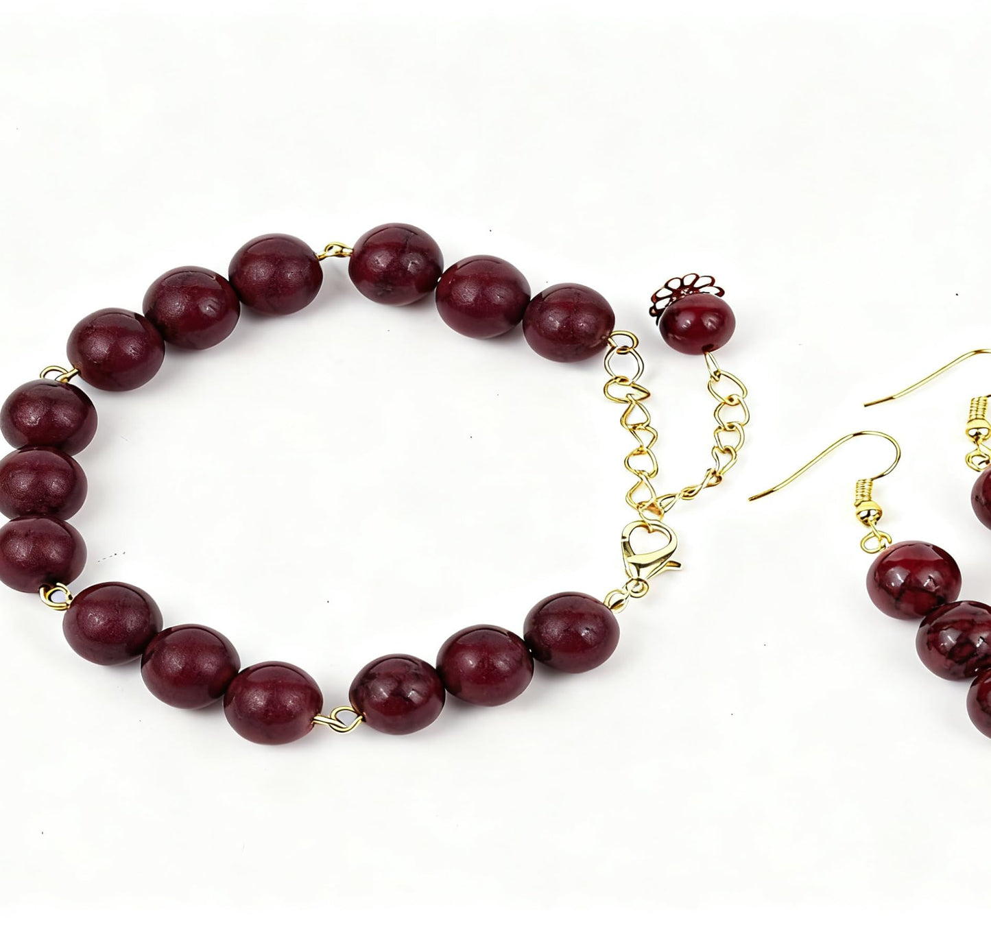 About 45pcs 8mm Natural Stone Beads Lepidolite Beads Crystal Gemstone for Jewelry Making, DIY Bracelet Necklace