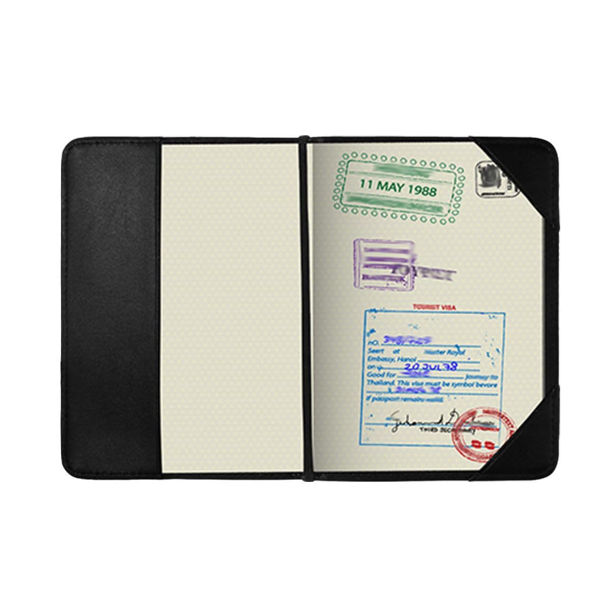 Nander American Flag Eagle Leather USA Passport Holder Cover Travel Wallet Case Protector