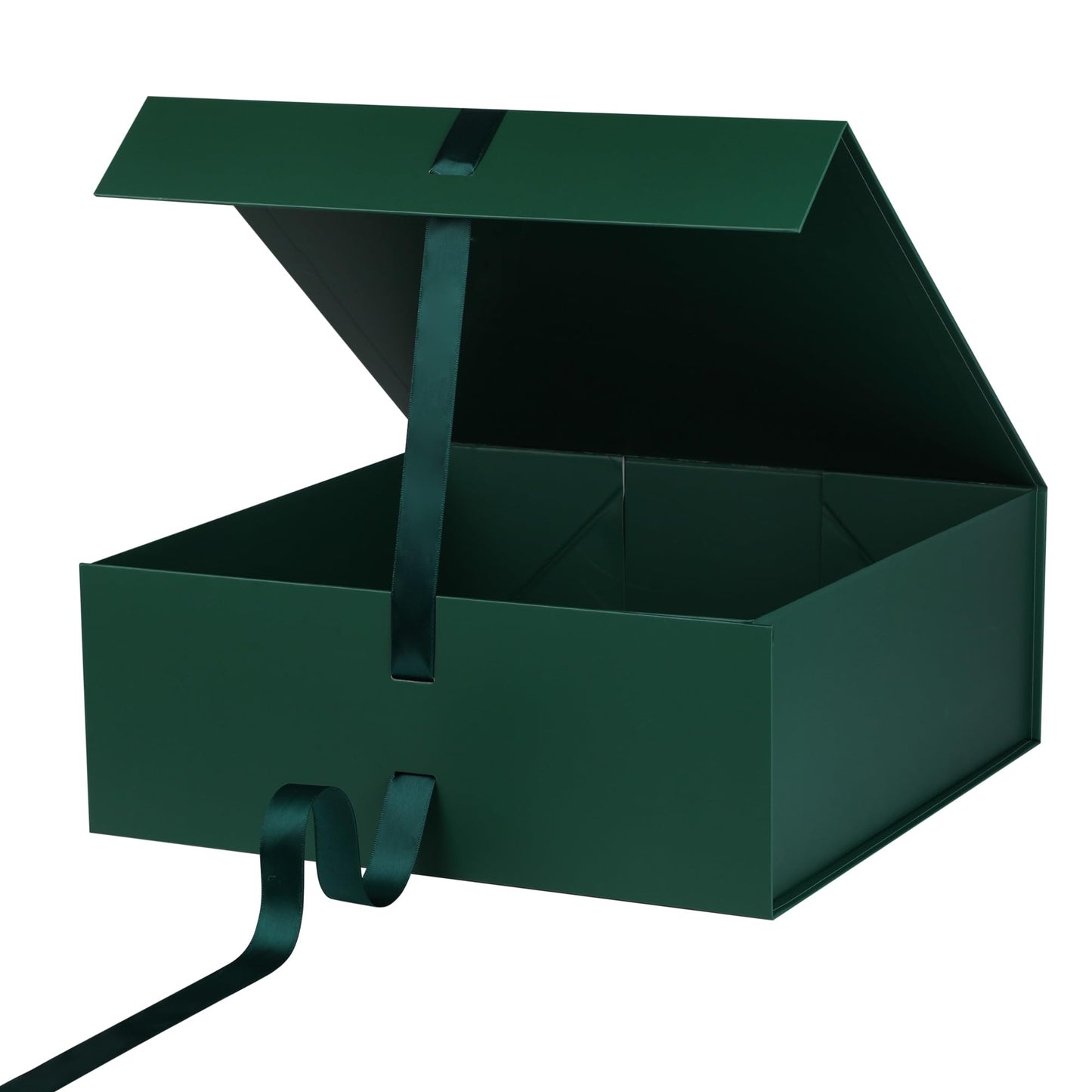 OEMVALATY Green Gift Box,16x16x6 Inches Gift Boxes with Lids for Presents with Magnetic Closure and Ribbon for Wedding,Storage,Birthday