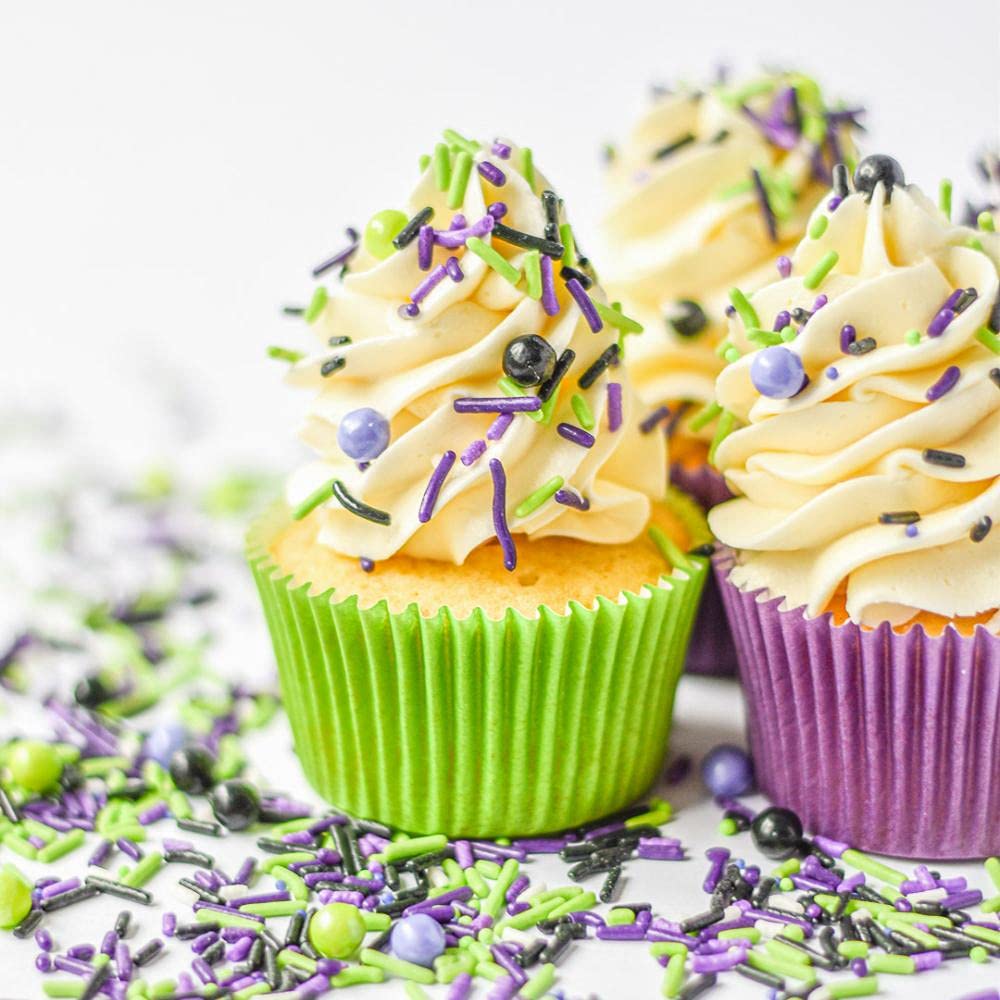 Halloween Sprinkles, Halloween Cupcake Toppers, Tasty Halloweens Cupcake Decorations and Halloweens Cake Decorations Edible for Food, Baking Sprinkles for Cake Decorating