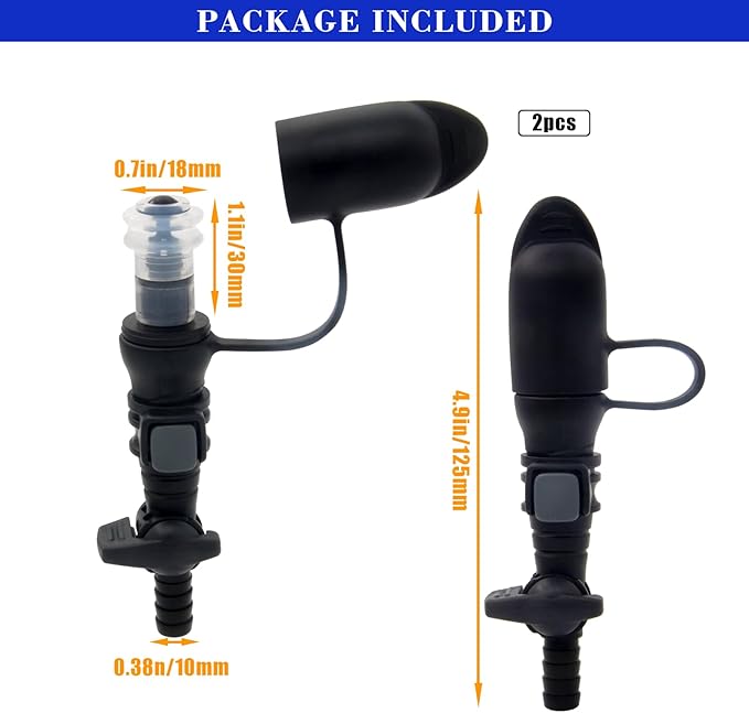Hydration Bags Bite Valve Mouthpiece Replacement for Cross Country Bladder Bag Detachable Universal Manual Switch for Any Hydration Pack System