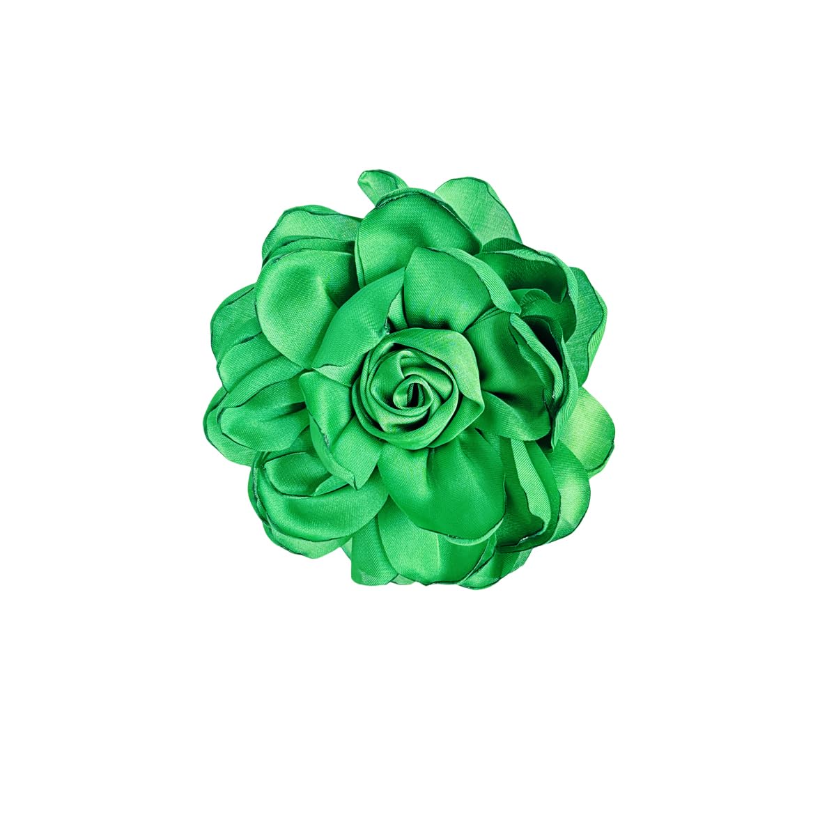Elegant Large Cloth Flower Brooches Big Camellia Flower Pin for Women Dainty Cloth Fabric Rose Brooches Dress Skirt Scarf Hat Pins Clothing Decoration Accessories (Green A)