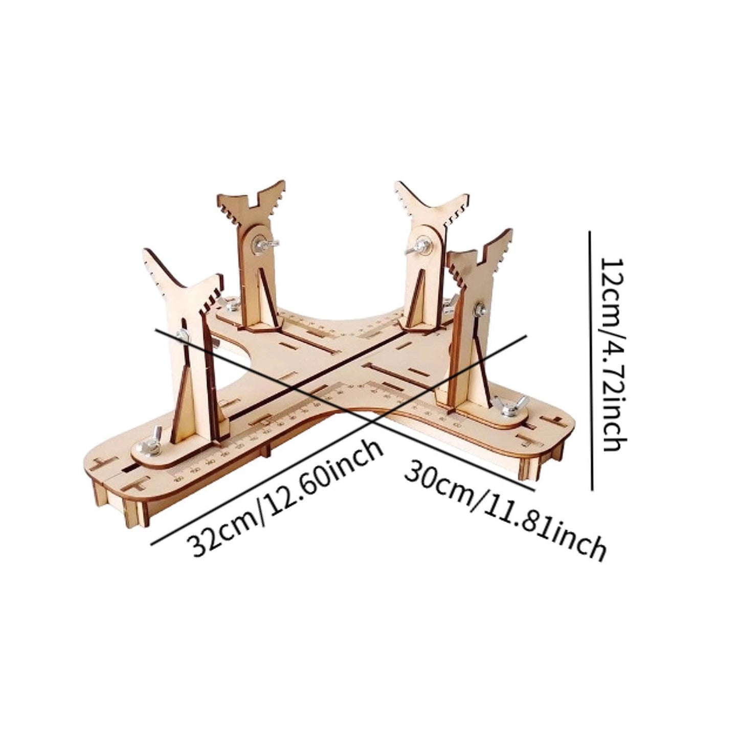 Luwecf Auxiliary Model Airplane Display Tool Professional Sturdy Aircraft Model Plane Painted Stand for Hobby Building, 32cmx30cmx12cm