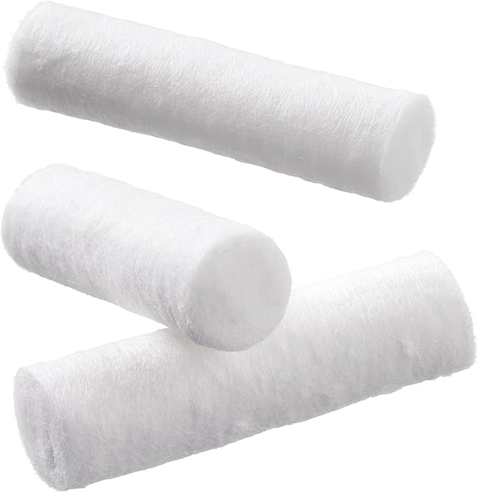 500 Dental Cotton Rolls, One Inch Nosebleed Plugs for Kids or Adults - Extra Absorbent Blood Clotting, Dental Cotton Rolls (500 Count)