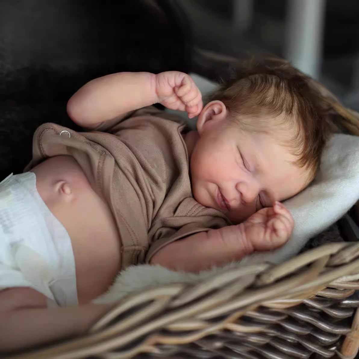 Angelbaby Reborn Baby Boy Dolls 19 Inch Realistic Sleeping Newborn Baby Silicone Full Body Look Real Weighted Bebe Doll Anatomically Correct Real Feel Babies Doll Toys