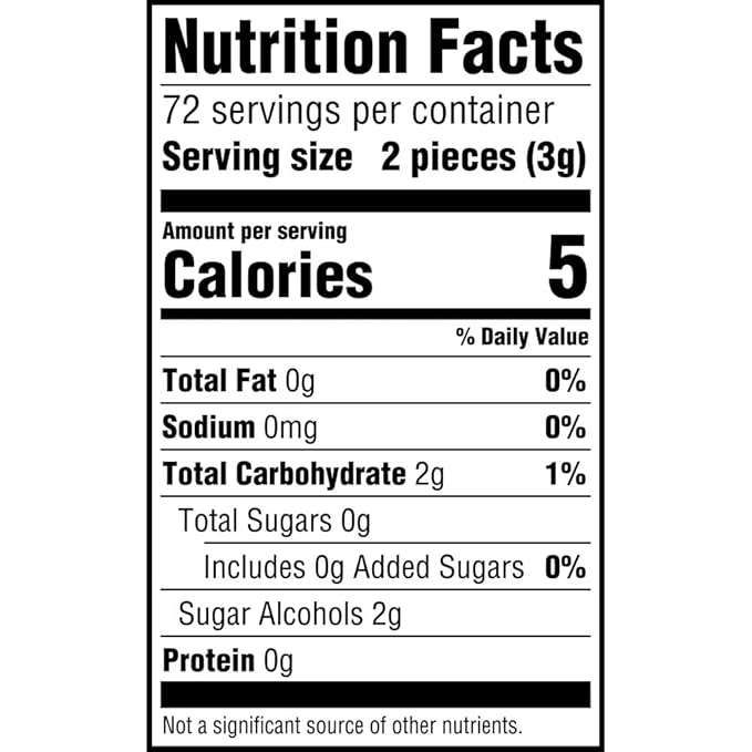 ECLIPSE Peppermint Sugar-Free Chewing Gum - 8 Packs, 18-Count Each Gum Packs