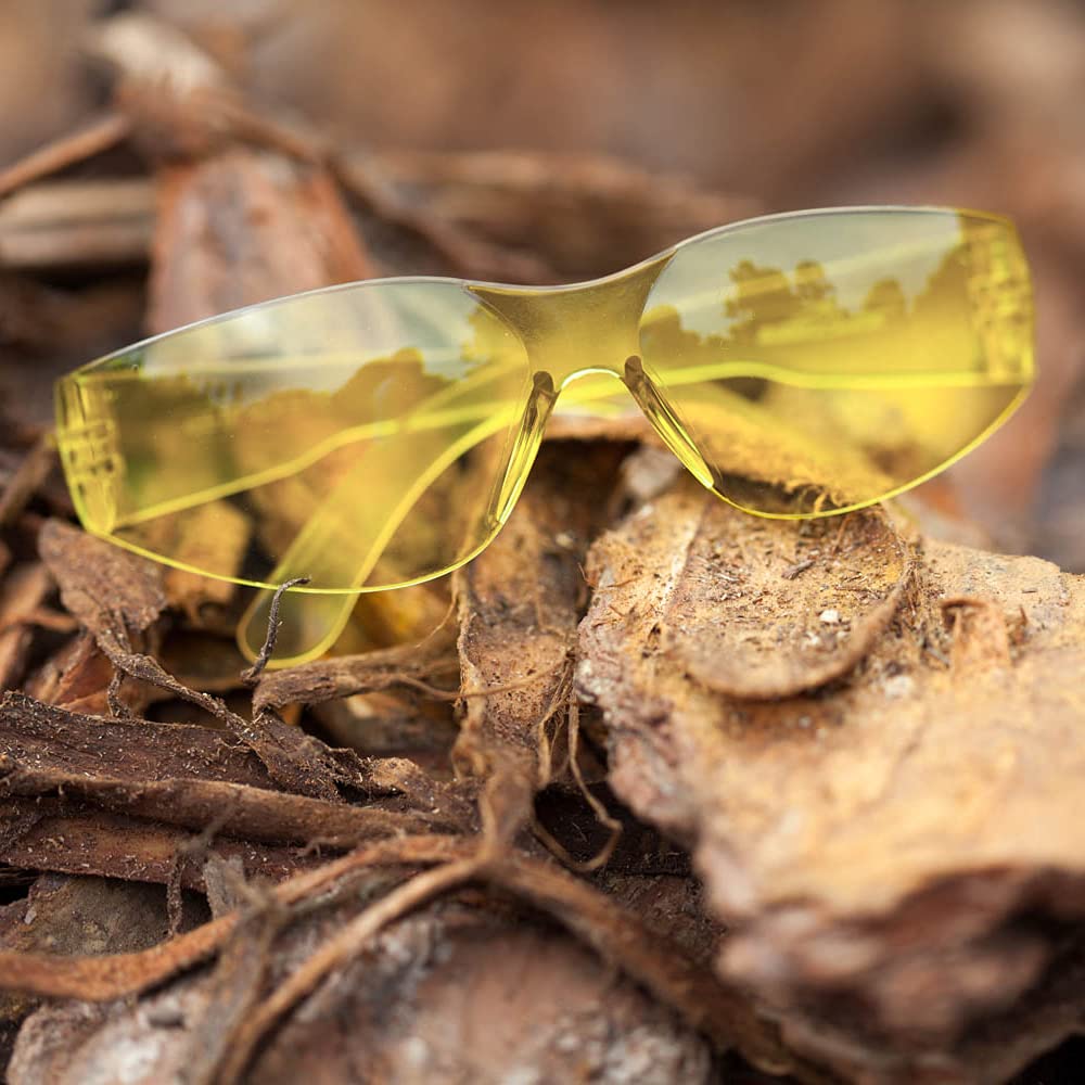 Yellow Safety Glasses Bulk 6 Pack (6 Count)