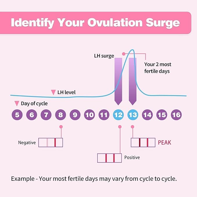 40 Pack Ovulation Tests with Cups, Bulk Ovulation Test Strips for Women, HEAL-CHECK Ovulation Predictor Kit, Accurate Fertility Tests for Home, Individually Wrapped 5mm LH Strips with Cups