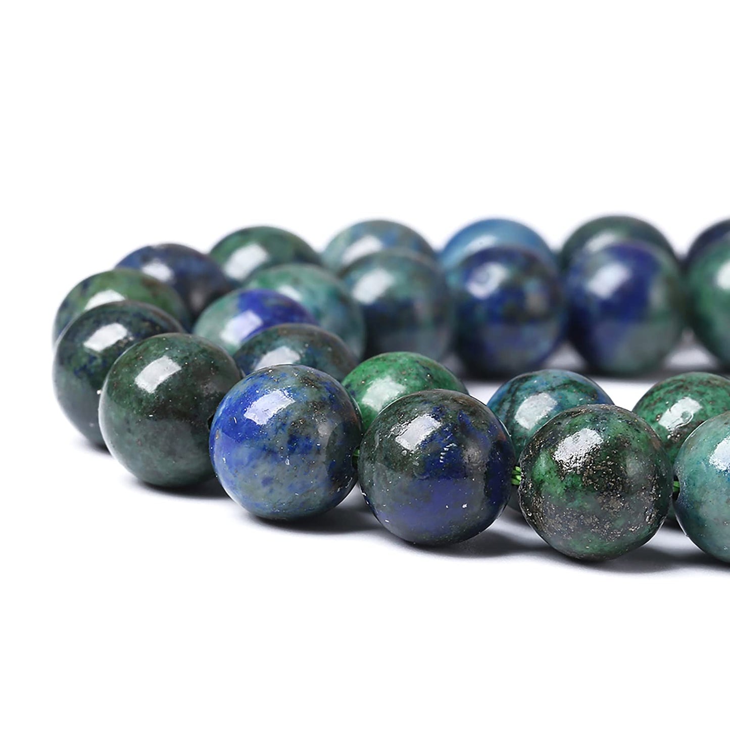6mm 60pcs Natural Gemstone Beads Lapis Lazuli Chrysocolla Phoenix Stone Round Loose Beads for Jewelry Making DIY Bracelet Necklace