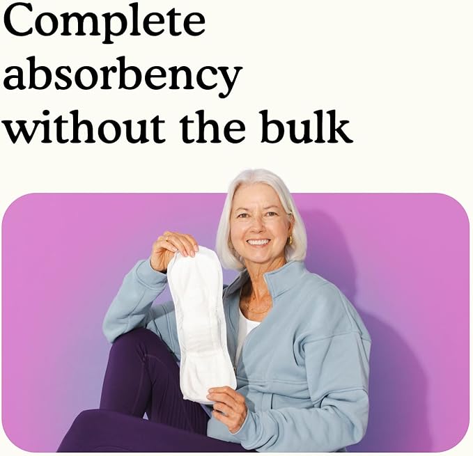 Because Incontinence Pads for Women - Maximum Absorbency, Postpartum Liners, Up to 100% Leak-Free Protection, Discreet Protection for Bladder Leaks, 6 Packs of 20 Count (120 Total)