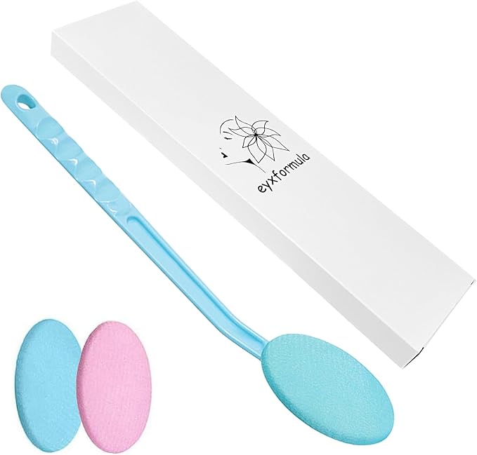 Easy Lotion Applicator, Back Rubs Massager Bath Brush, Extra Long Handle, Easily Self Apply Lotions, Great for Body Care