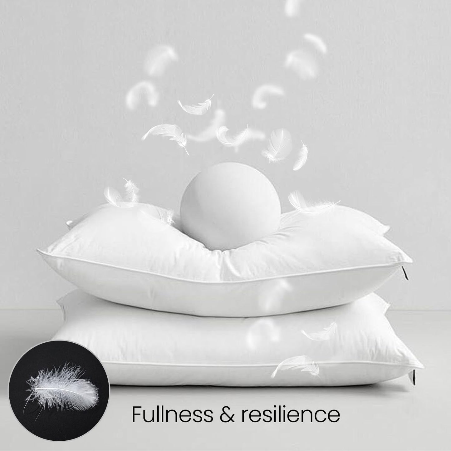 MOOX Down Feathers Pillow Stuffing Filling for DIY Projects Premium Natural 5/95 Goose Feather Down Soft Fluffy Perfect for Pillow Cushions Bedding Pillow Couch Dog Bed Upholstery Crafts (1.0, Pounds)