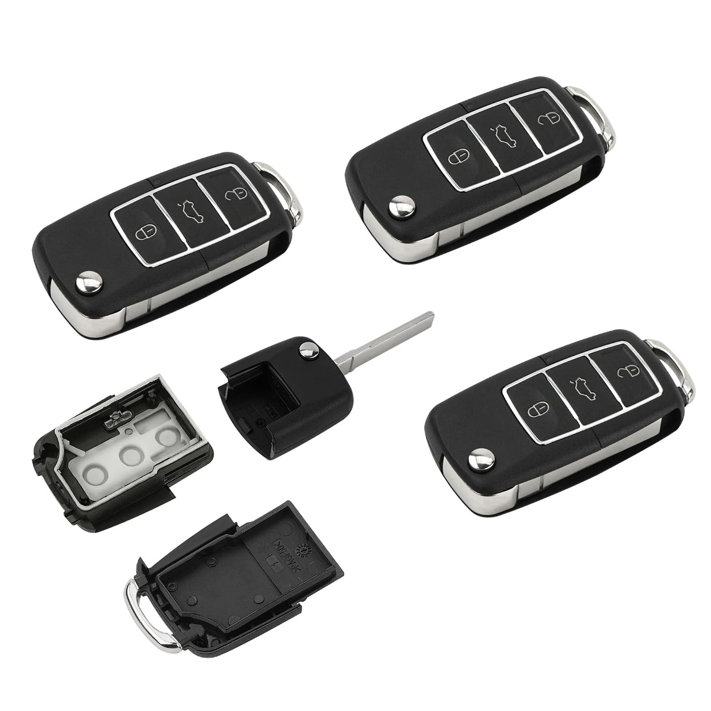 4 Pack Remote Fake Car Key Secret Safe, Portable Secret Hidden Container, Diversion Safe Compartment Container to Hide Jewelry or Valuables