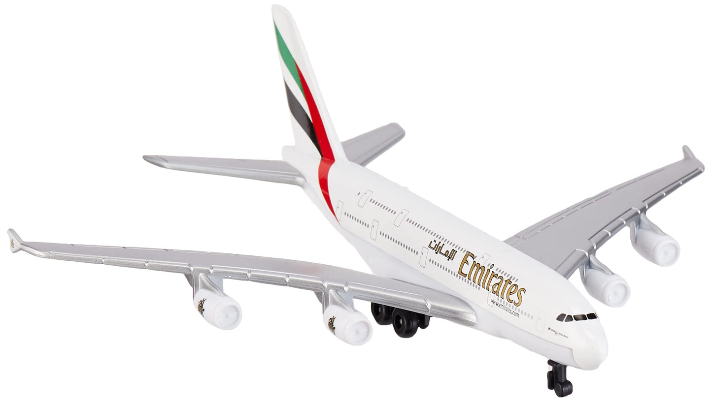Daron Toy Airplane RT9904 – Emirates A380 – Die-Cast Metal Model Airplane Toy with Plastic Parts for Kids Ages 3+