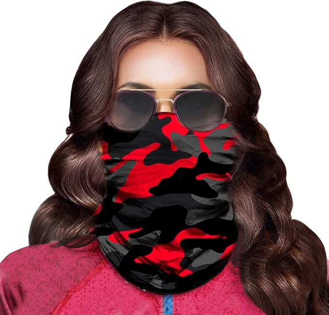 Obacle Neck Gaiter Face Mask Bandana for Dust Wind Sun Protection for Men Women