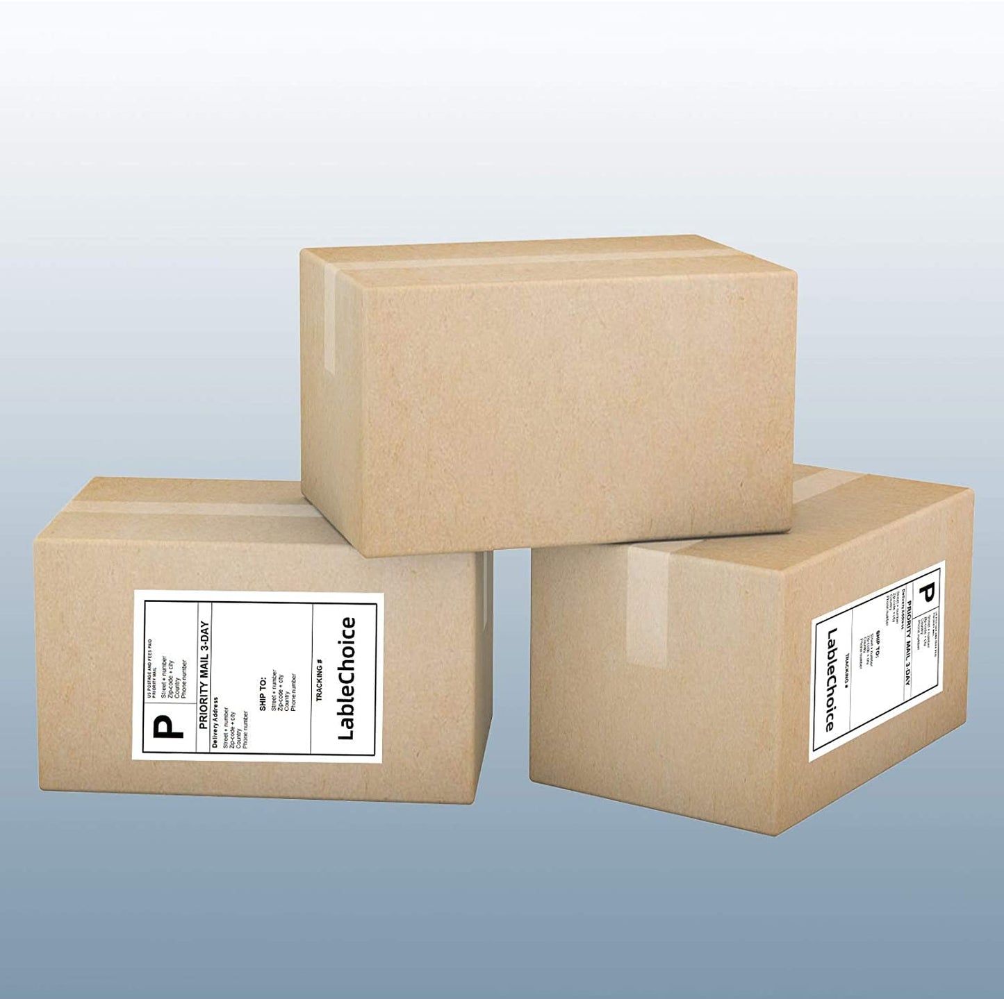 Labelchoice Full Sheet Shipping Labels 8.5 x 11 for Laser & Inkjet Printers, 100 Sheets 100 Labels Self Adhesive Full Sheet 8 1/2x11 Labels, Mailing Label Sheets for Printer, Full Page Shipping Labels