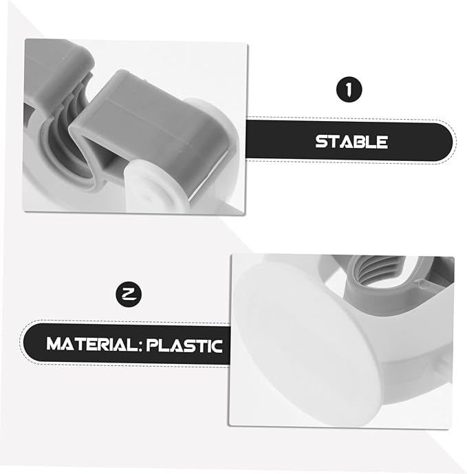 2pcs Mop Broom Holders Wall Mount Kitchen Organizer Self Adhesive Towel Hooks for Bathroom