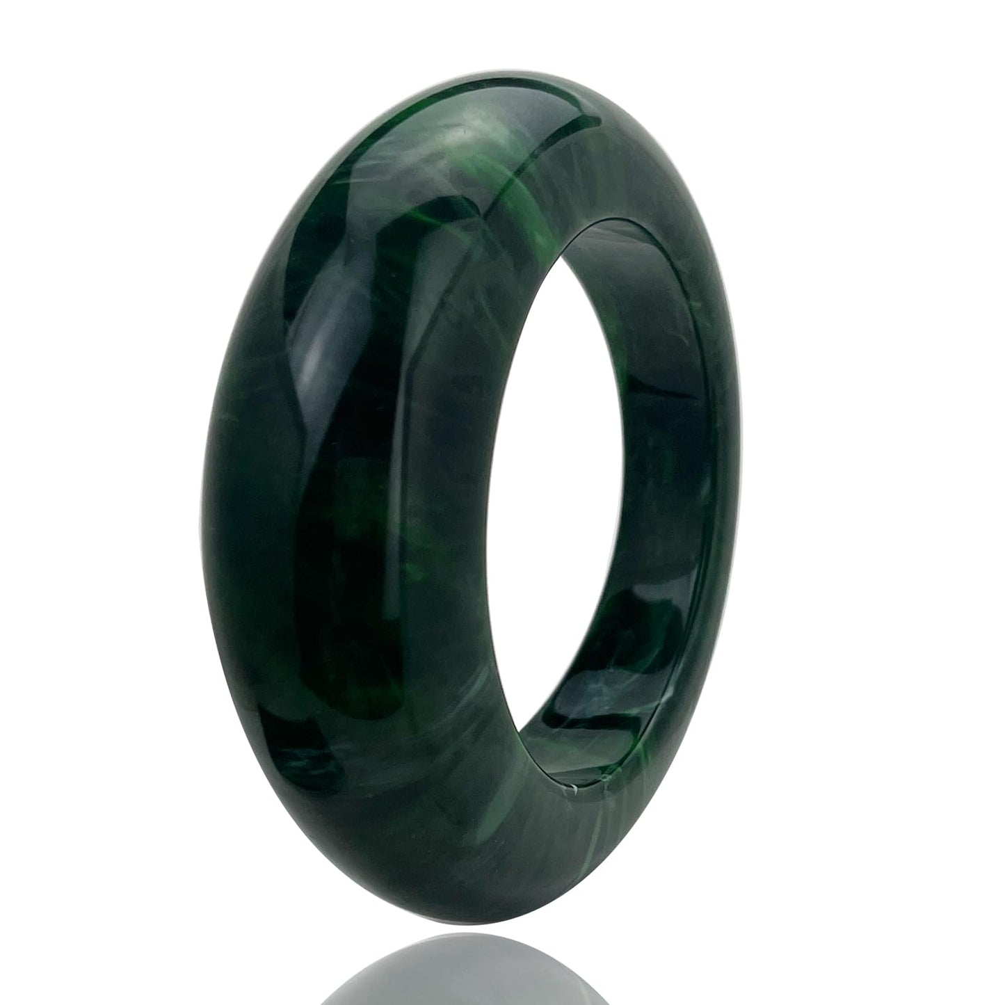 FUNOJOY Acrylic Resin Bangle Bracelet for Women Chunky Acrylic Bracelets Irregular Wide Wristbands Jewelry Accessory for Women
