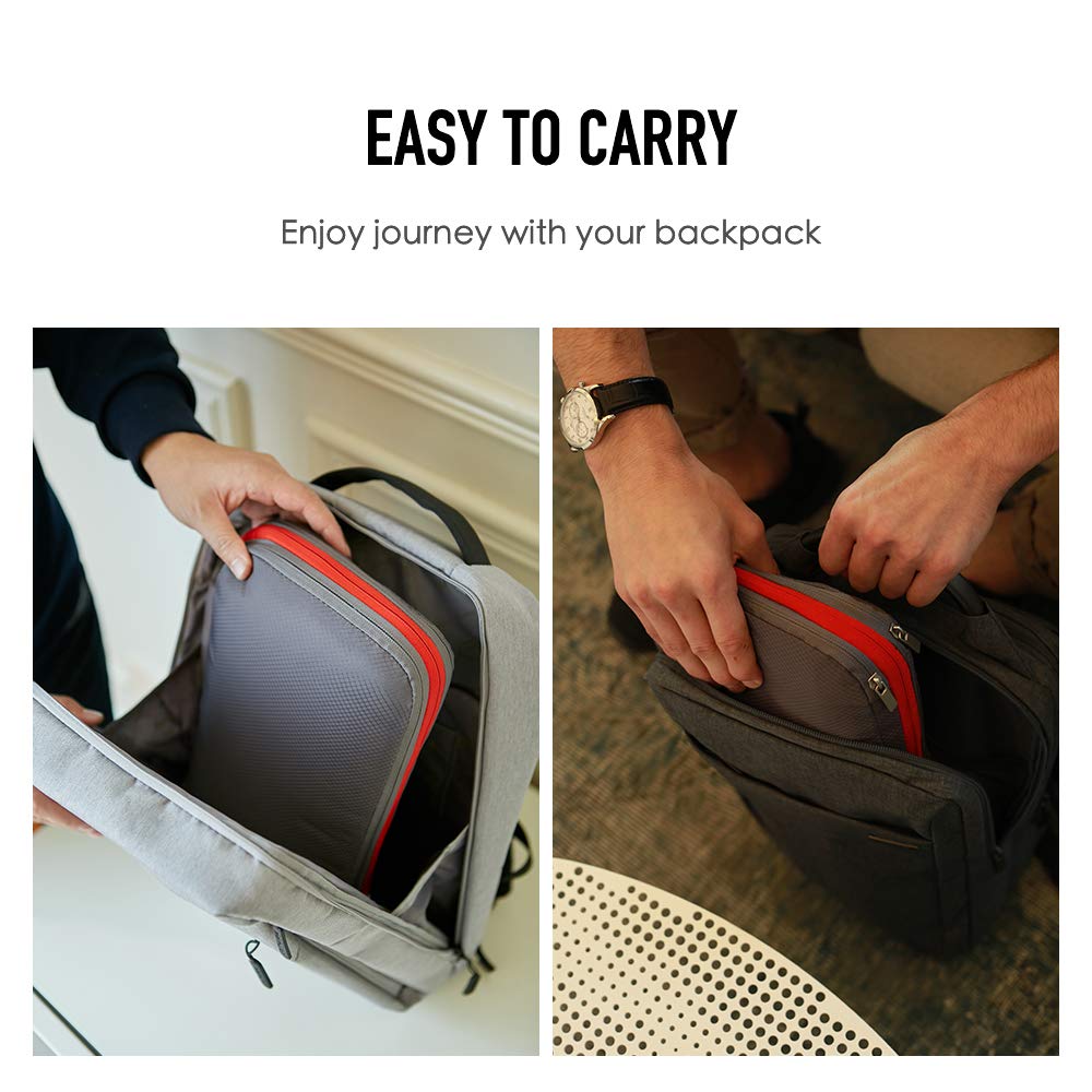 Bee Nesting BeeNesting Waterproof Compression Packing Cubes 5/6/8 sets, Large Travel Packing organizers for Carry on Luggage, 2 Sides Expandable Storage Bags (Blue Red, 9L)