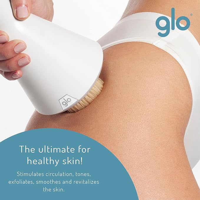 Body-Brush Massage | Skin Smooth and Wrinkle Free | to Massage Away Toxins | Anti-Cellulite Professional Massager | Can Help Reduce Fat Cells | Efficient Body Scrub | GLO Patented Design