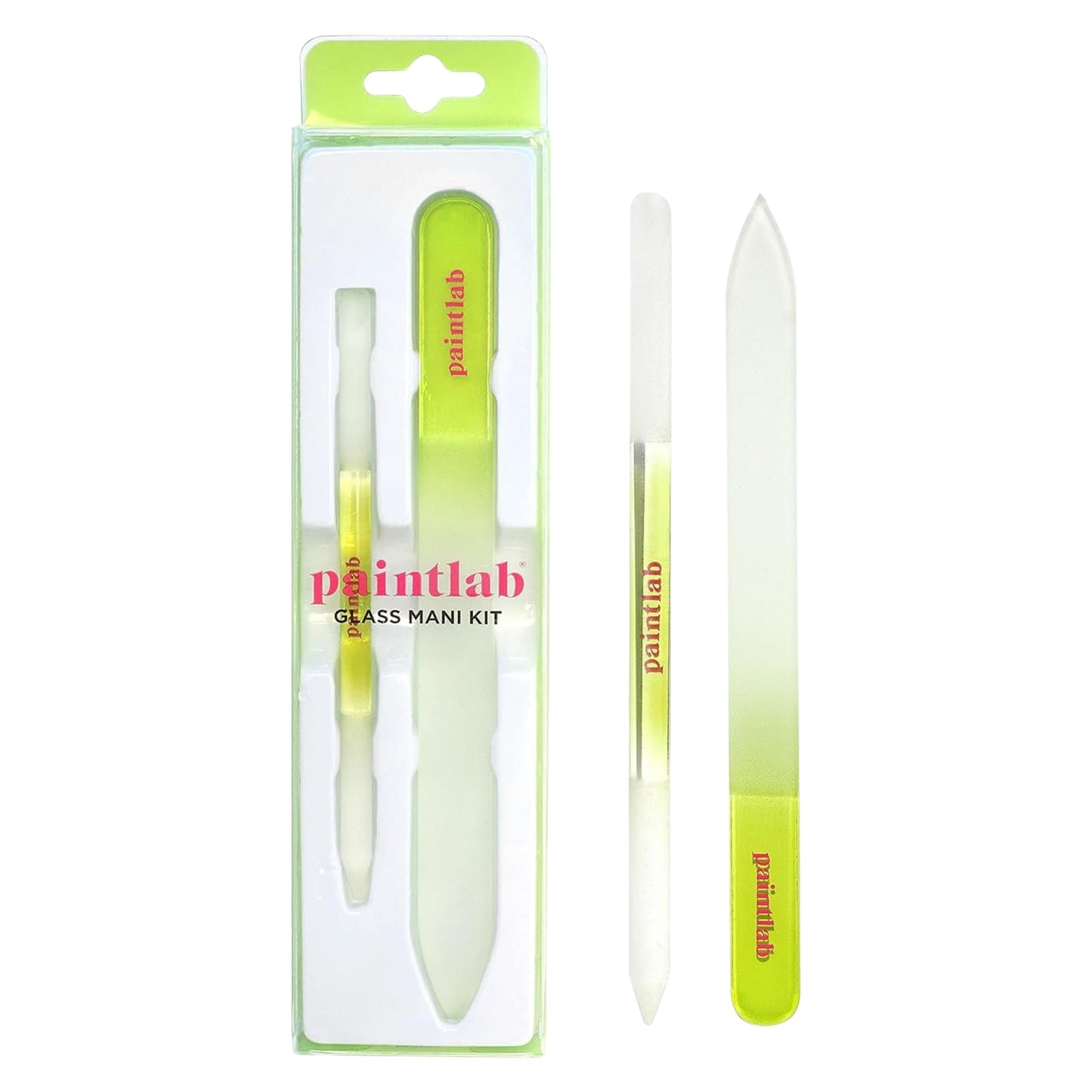 PaintLab Glass Manicure Kit, Luxury Nail File & Cuticle Pusher Set for Optimal Fingernail Health