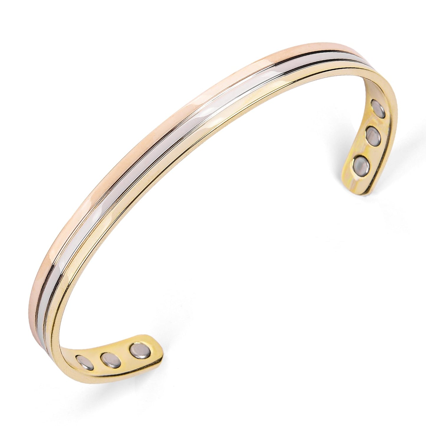 UtenoTureH Magnetic Copper Bracelet for Women for Arthritis, Pure Copper Adjustable Bracelets with 3500 Gauss Magnet ((C006SGR))