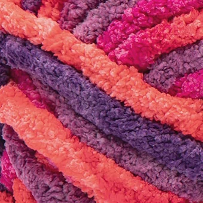 Bernat Blanket Extra Plum Brights Yarn - 2 Pack of 300g/10.5oz - Polyester - 7 Jumbo - 97 Yards - Knitting/Crochet