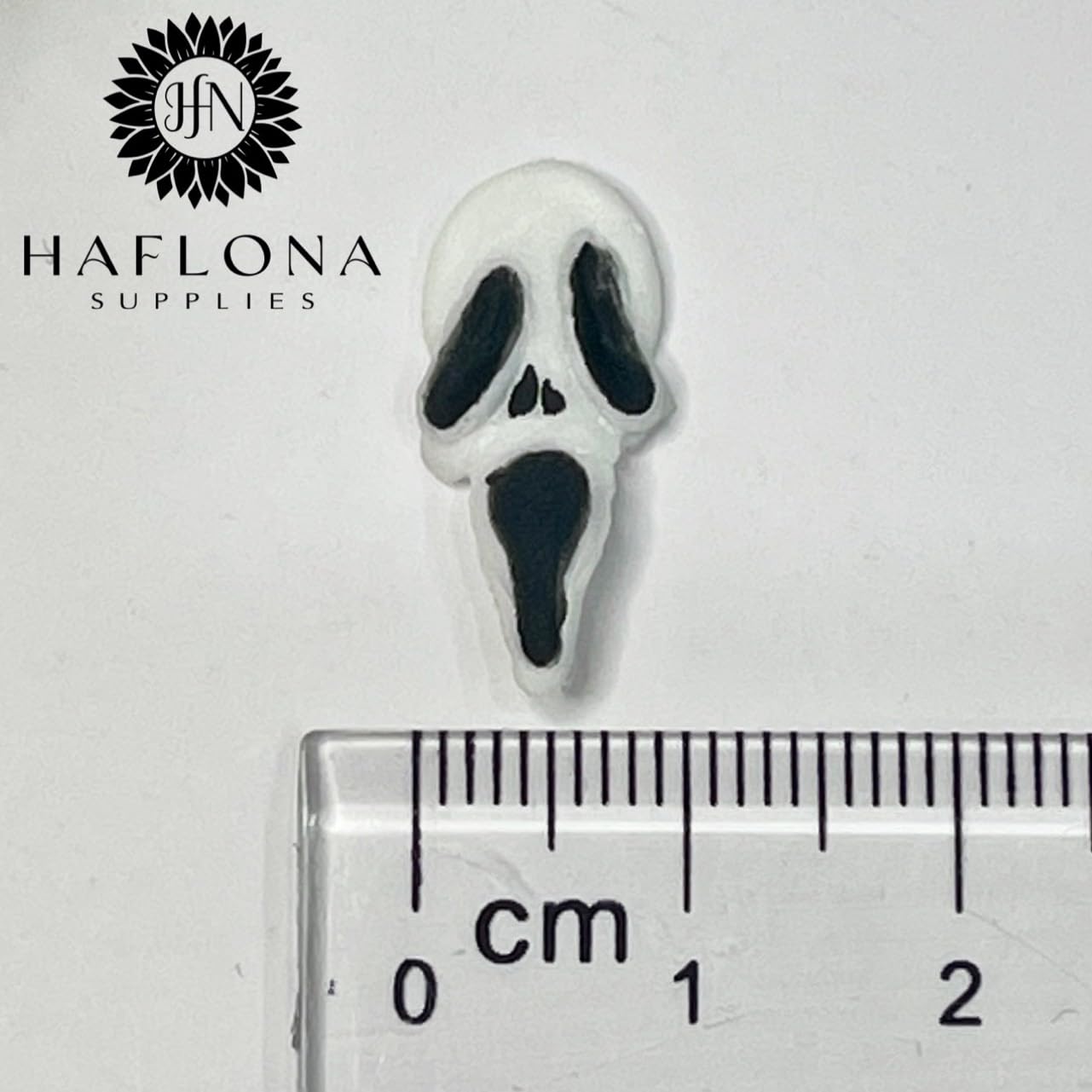 8Pcs 3D Acrylic Ghost Halloween Nail Art Charms Handmade by Acrylic Powder (Ghost-8PCs)