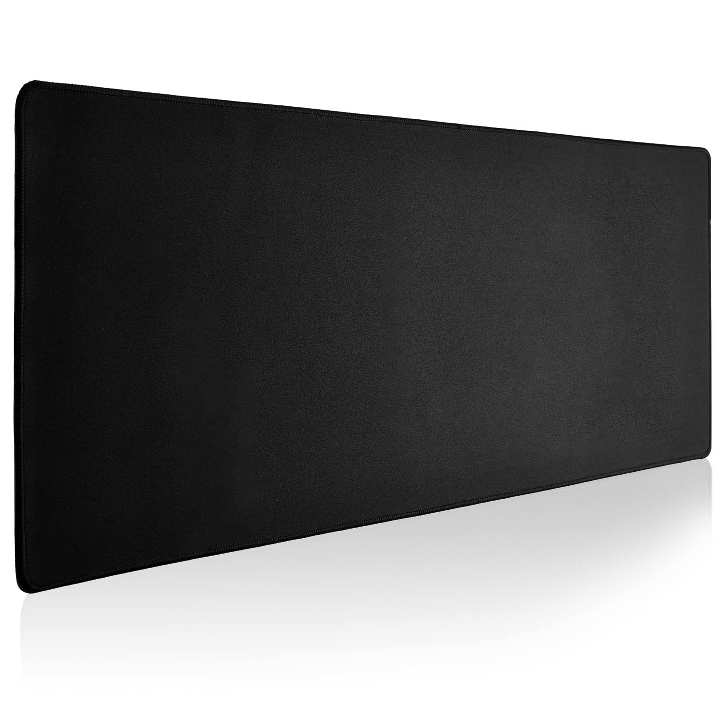 Reniteco Large Gaming Mouse Pad with Durable Stitched Edges, Non-Slip Rubber Base, Big Computer Keyboard Mouse Mat Desk Pad for Home Office Gaming Work, 11.81"x27.56"x0.08", Black