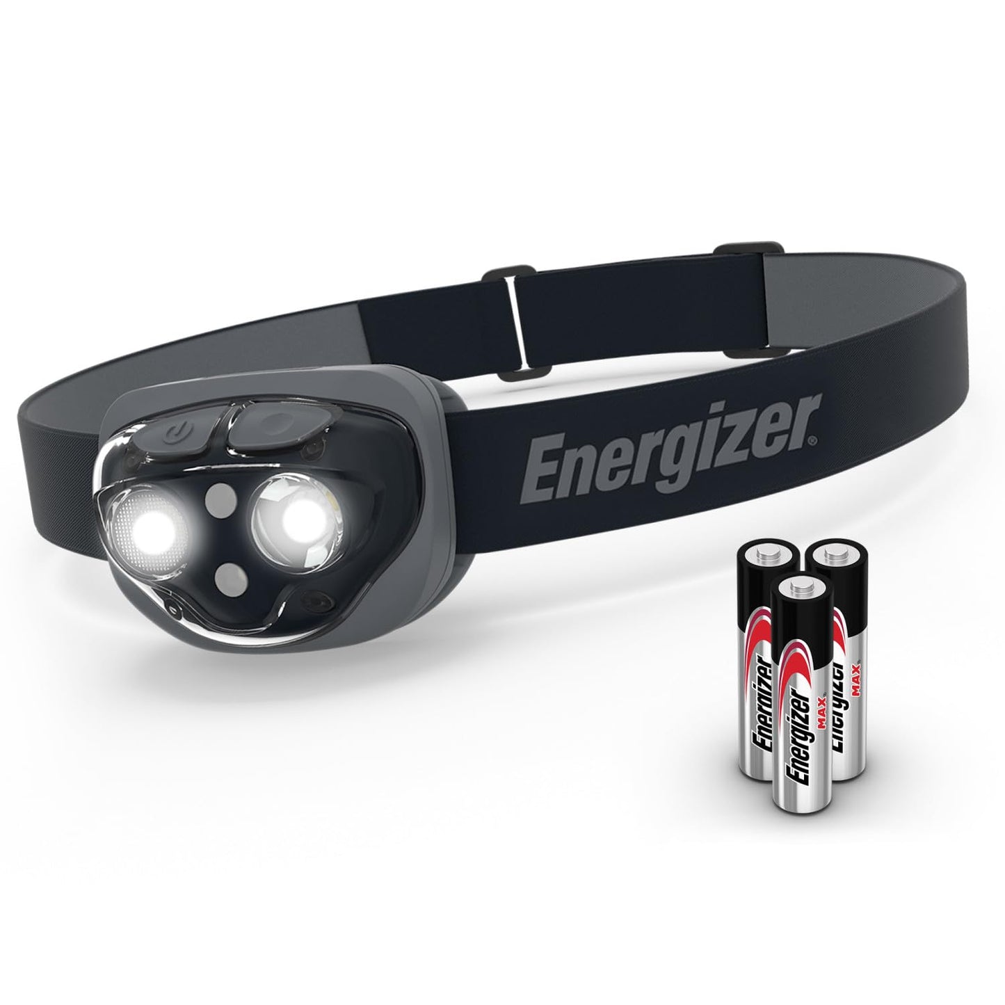 Energizer PRO-360 LED Headlamp, IPX4 Water Resistant Headlamps, High-Performance Head Light for Outdoors, Camping, Running, Storm, Survival LED Light for Emergencies (Batteries Included)
