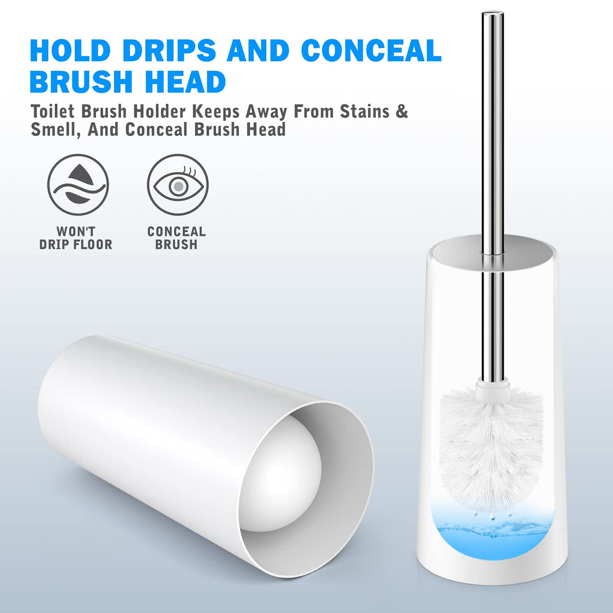 Toilet Brush and Holder (2 Count)