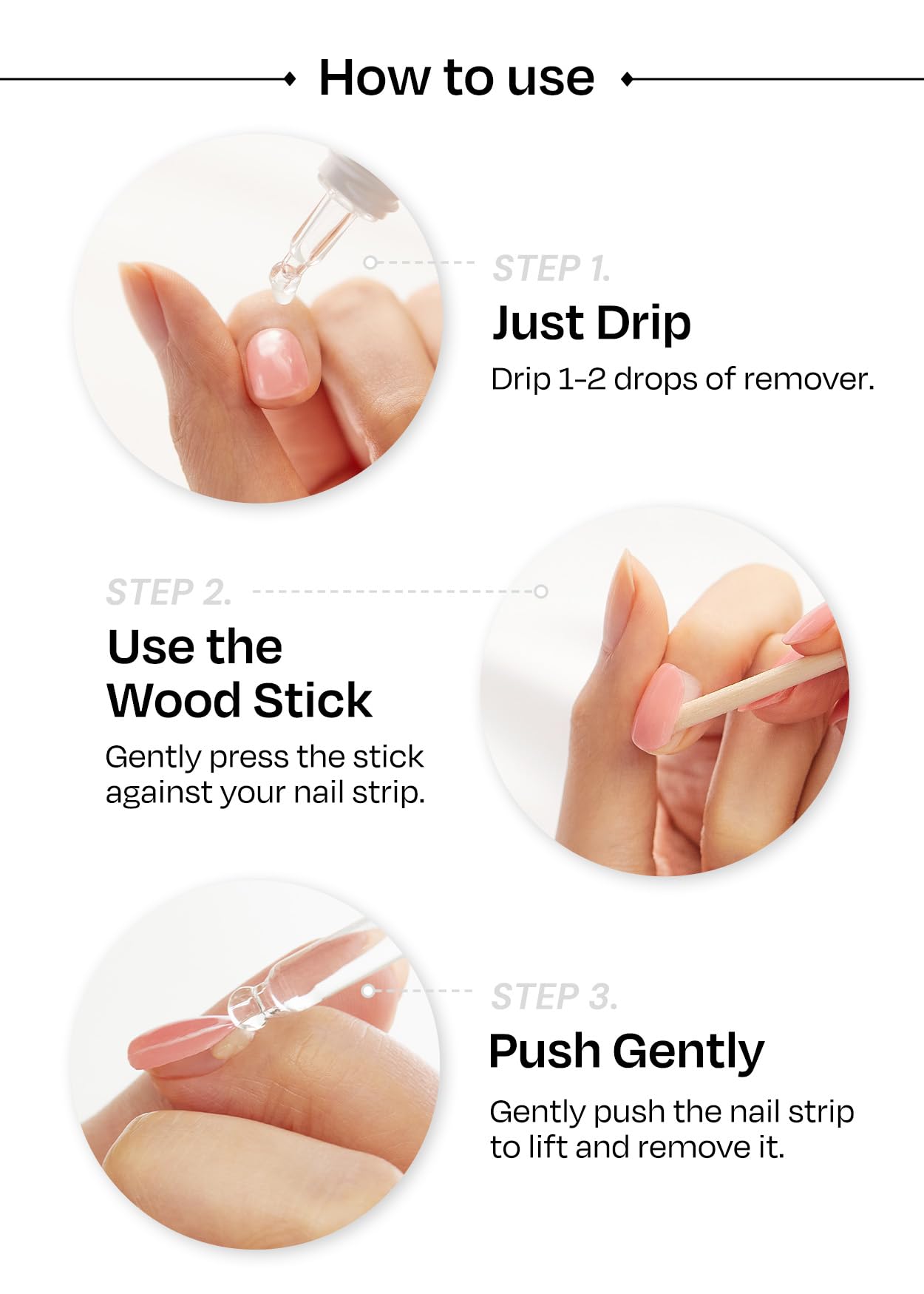 ohora Bundle Set (Nail Essential Duo) - Easy Peel Remover & Top Gel Value Care Combo, Use with Any Semi Cured Gel Nail Strip, Easy to Use, Gentle Formula