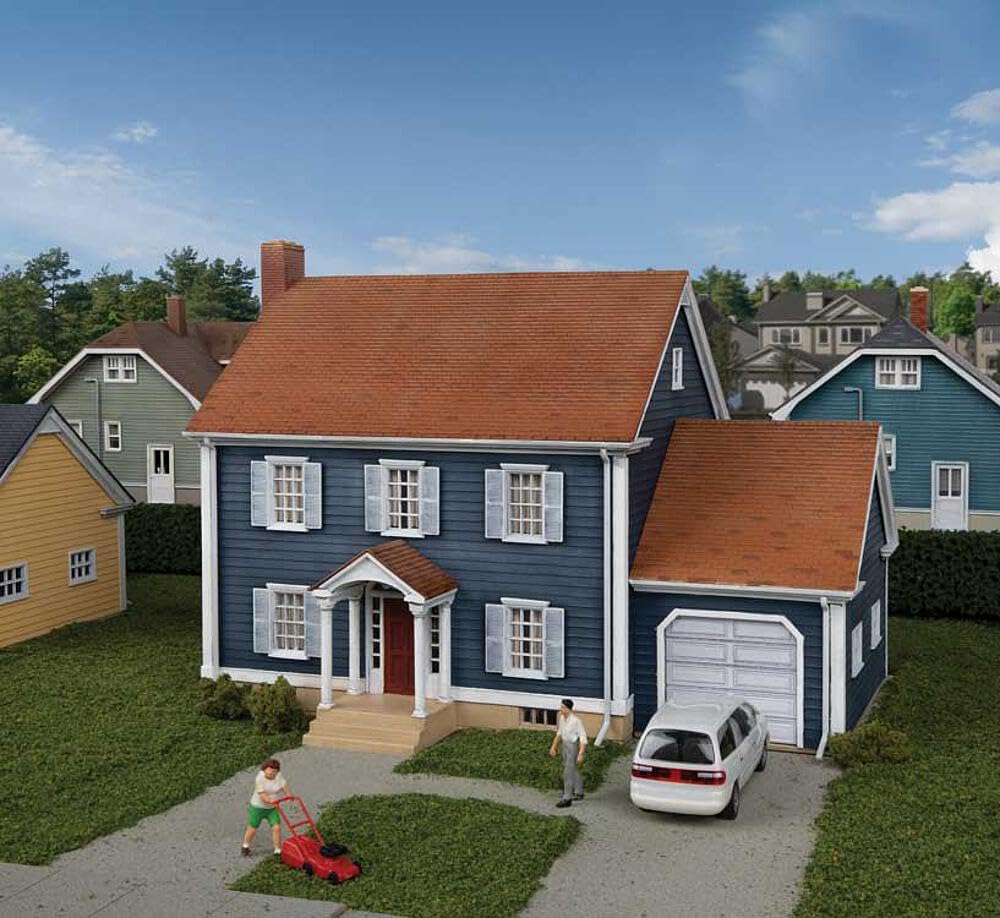 Walthers Cornerstone Colonial House 933-4153 HO Scale Model Railroad - Structure Kit