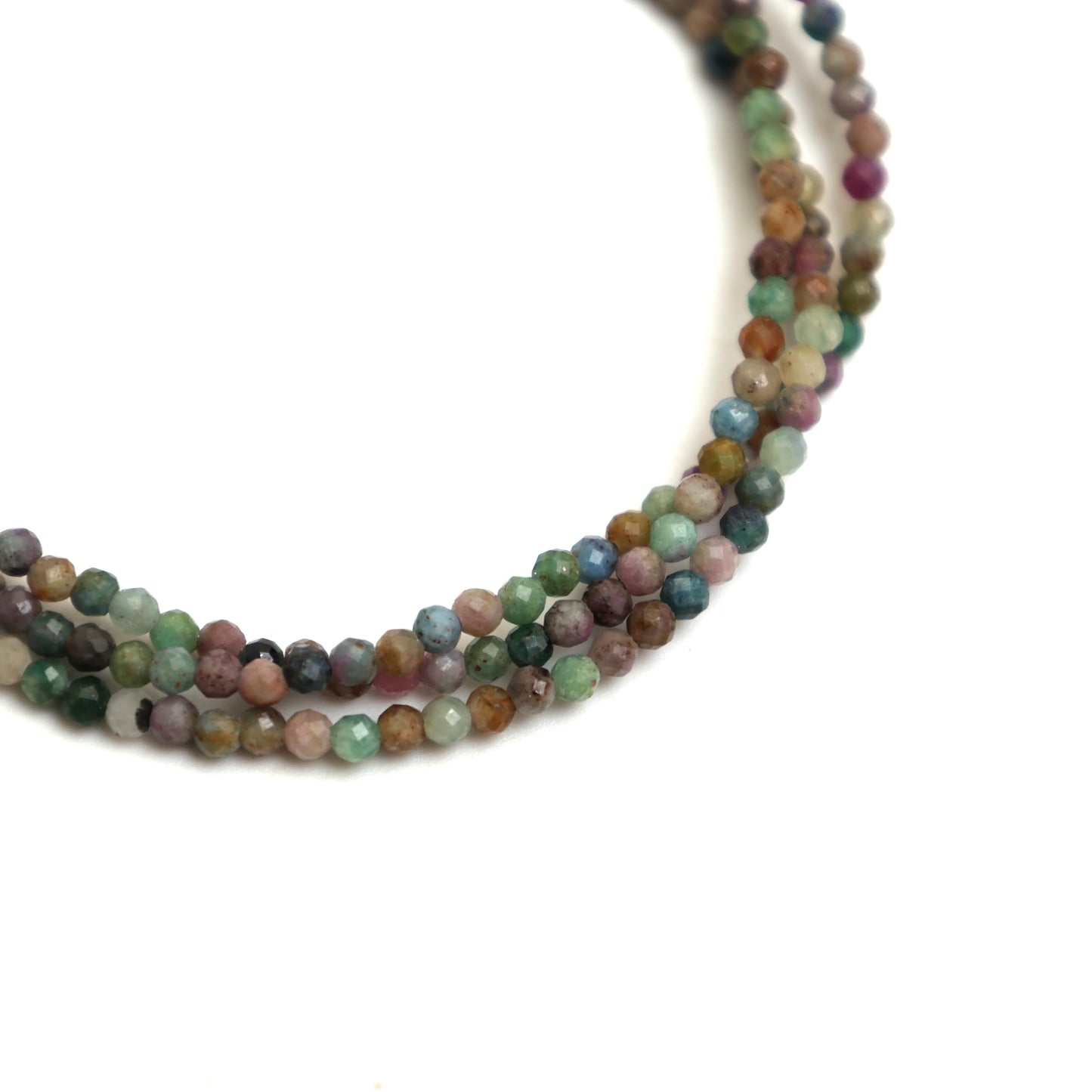Gempires Multi Sapphire Beaded Bracelet Multi Strand Gemstone Jewelry Hypoallergenic 8 Inch Gold Plated Lightweight Dainty Minimalist Bracelets Gifts