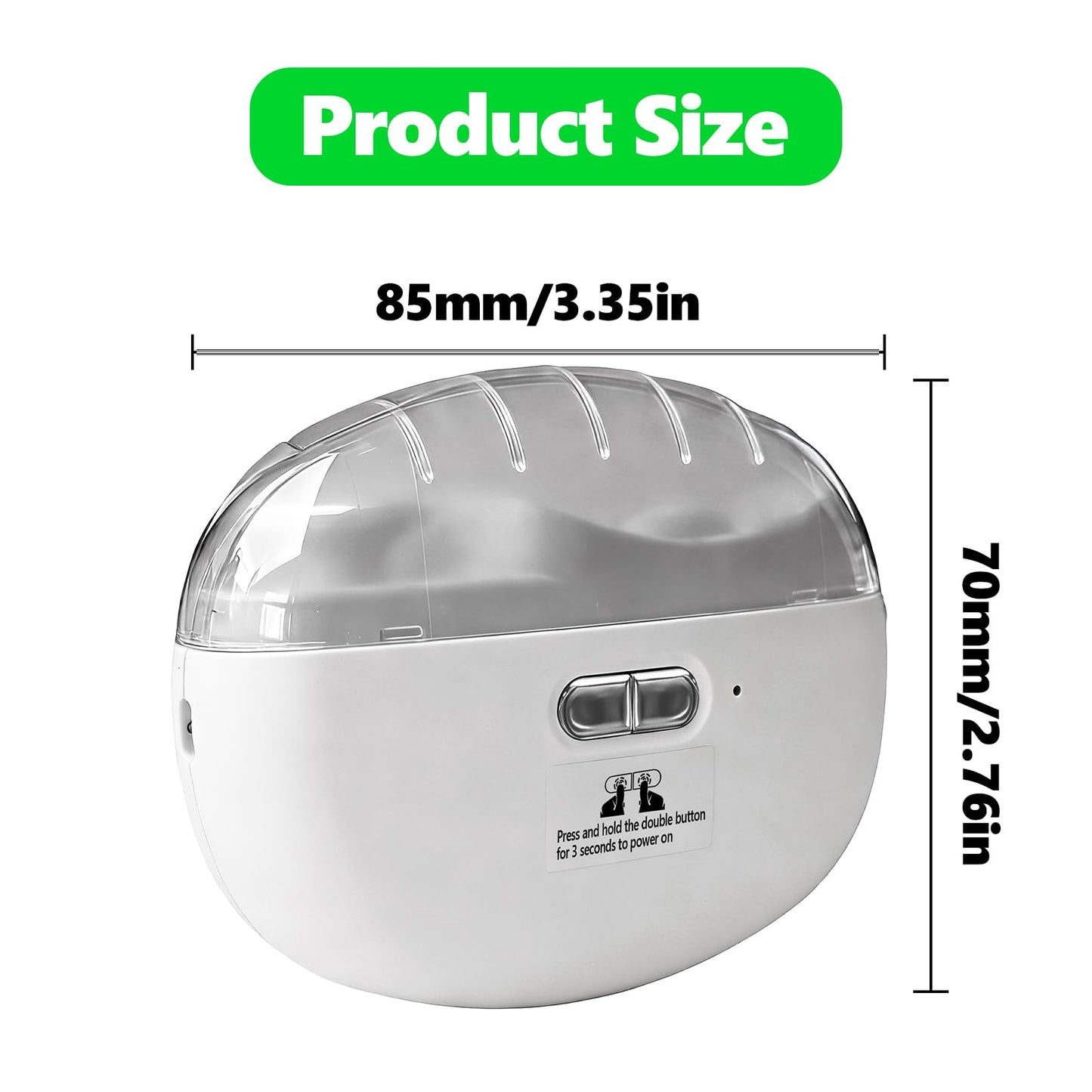 Electric Nail Clipper and Trimmer, 2 in 1 Automatic Nail Grinder with LED Light for Baby, Kids, Adults, Seniors, USB Rechargeable, 2 Speeds, Built-in Dust Collector, Quiet All-in-One Manicure Device