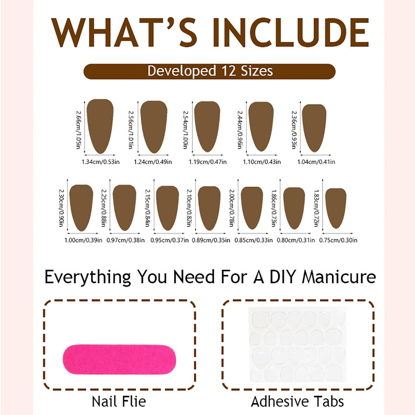 CJDLTS French Tip Press on Nails Medium Plating False Nails Almond Pearl Design Full Cover Coffin Nails Acrylic Artificial Nails 3D Press Ones French Stick on Nails DIY Glue on Nails for Women 24Pcs