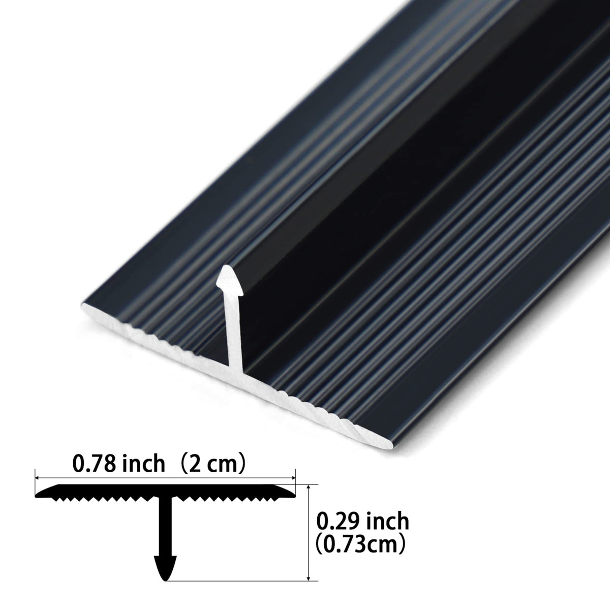 3Pcs Aluminum T Molding Trim & Floor Transition Strips (3 Count)