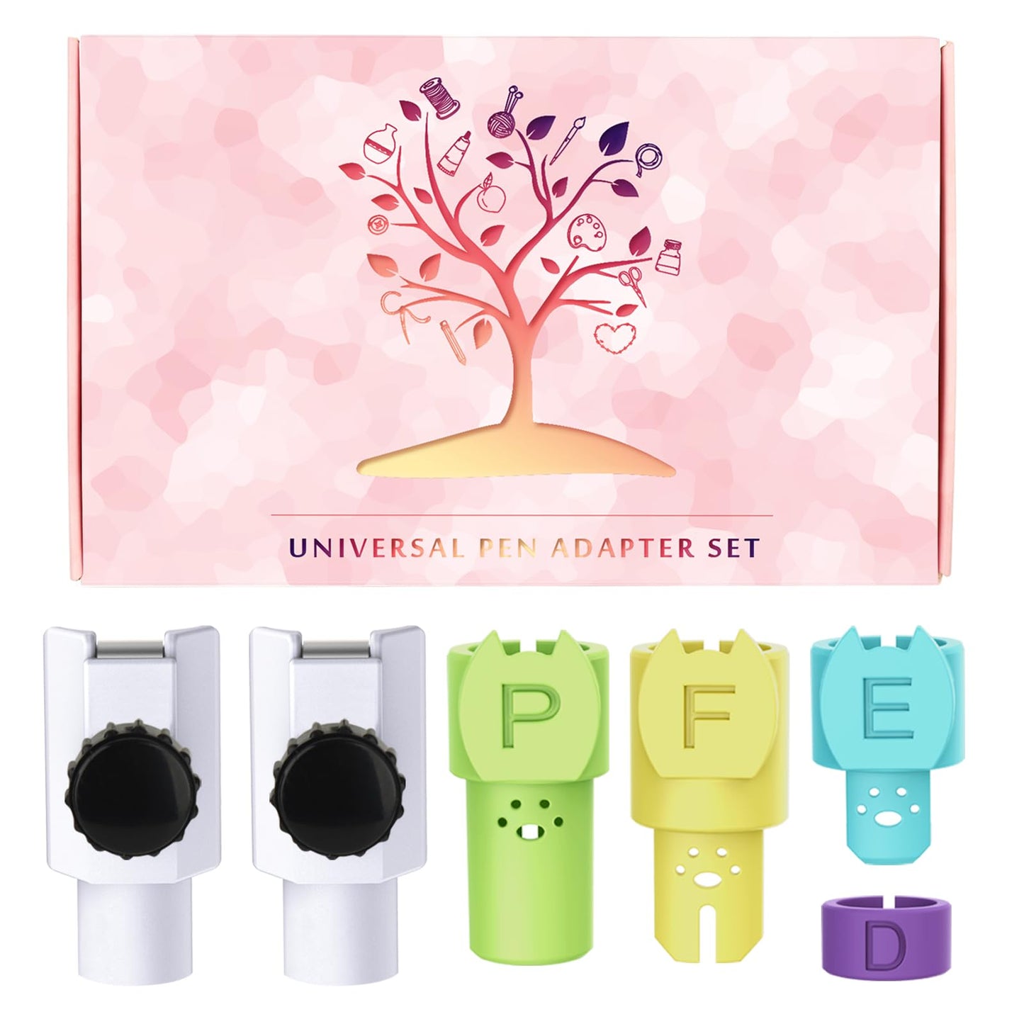 CRAVERLAND Universal Pen Adapter Set for Joy and Joy Xtra,Compatible with Sharpie,Crayola,Sakura,Stabilo and More Hard-Tip Pens Less Than 0.47 Inches