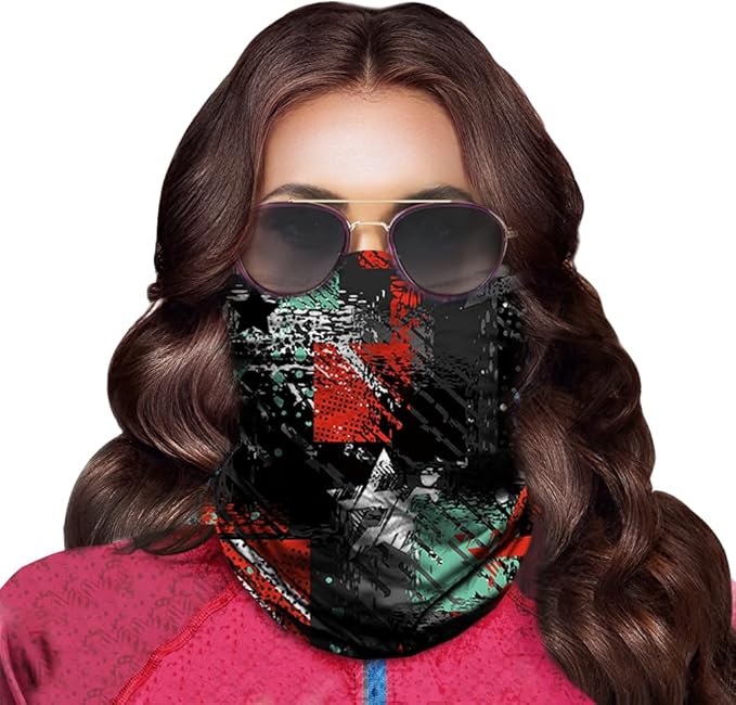 Obacle Neck Gaiter Face Mask Bandana for Dust Wind Sun Protection for Men Women